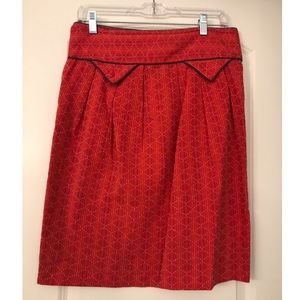 Anthropologie Madchen red skirt